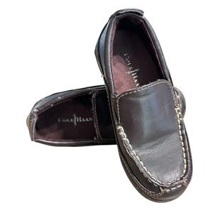 Cole Haan Toddler Loafers Size 10 Brown Leather Dress Shoes